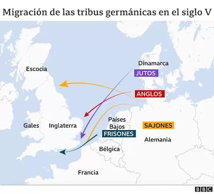La migración de las tribus germánicas en el siglo V
