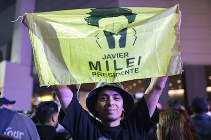 La militancia libertaria la noche de la elección legislativa