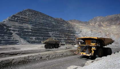 La mina de cobre de Los Bronces, a 60 km de Santiago. Chile todavía debe diversificarse mucho más en la economía actual