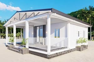 Amazon tiene la mini casa prefabricada de lujo por menos de US$14 mil: dos habitaciones y un porche coqueto