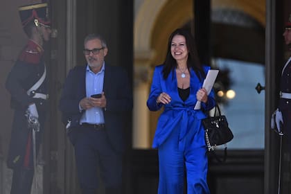 La ministra de Capital Humano, Sandra Pettovello, que prepara una segunda etapa de recortes, el doble que la anterior