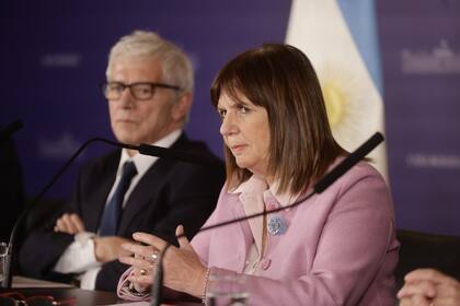 La ministra de Seguridad, Patricia Bullrich
