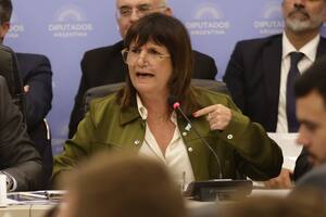 La ministra de seguridad Patricia Bullrich.