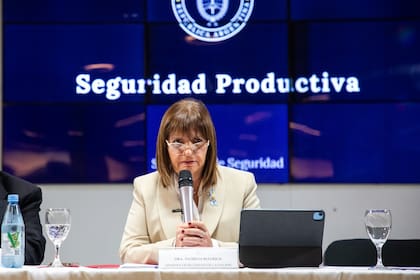 La ministra de Seguridad, Patricia Bullrich, presentó el plan Seguridad Productiva