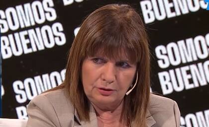 La ministra de Seguridad, Patricia Bullrich, entrevistada en la señal TN