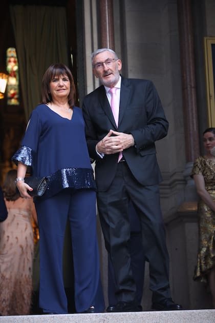 La ministra de Seguridad, Patricia Bullrich, y Guillermo Yanco