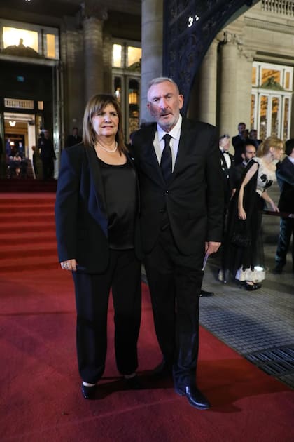 La ministra de Seguridad, Patricia Bullrich, y su marido, Guillermo Yanco