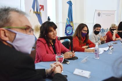 La ministra Elizabeth Gómez Alcorta viajó a Chubut y criticó el dictamen de la fiscalía de Rawson