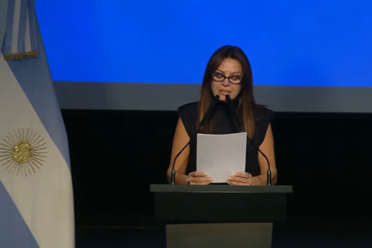 La ministra Sandra Pettovello