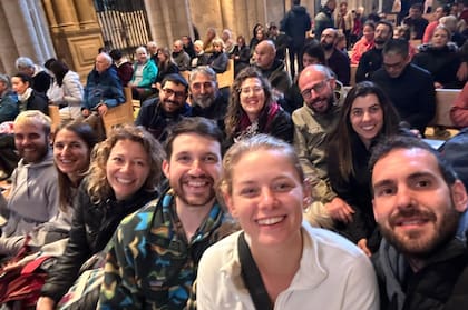 La misa en la catedral al finalizar El Camino de Santiago.