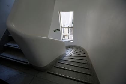 La misma escalera donde se tomó la foto anterior