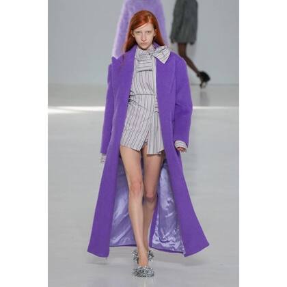 La modelo argentina Iman Kaumann desfiló la colección ready to wear FW23 de MSGM.