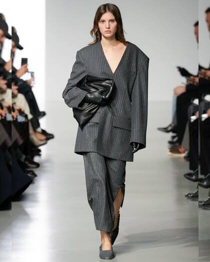 La modelo argentina María Cósima, en la pasarela de Gauchere