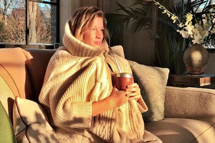 La modelo brasileña, Giselle Bundchen, toma mate todas las mañanas
