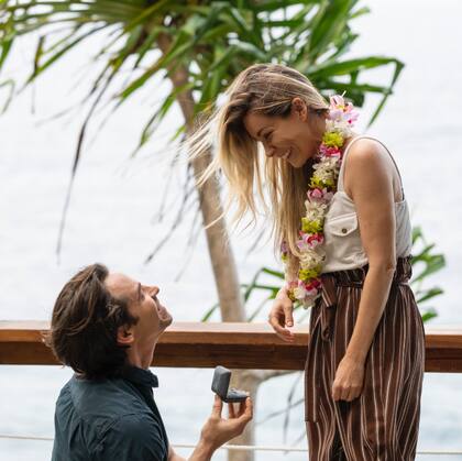 La modelo cambió su vida y se comprometió con su novio (Foto: @crystalhefner)