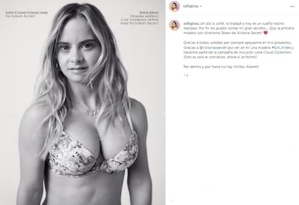 La modelo compartió su emoción con sus seguidores en redes sociales (Crédito: Instagram/@sofiajirau)