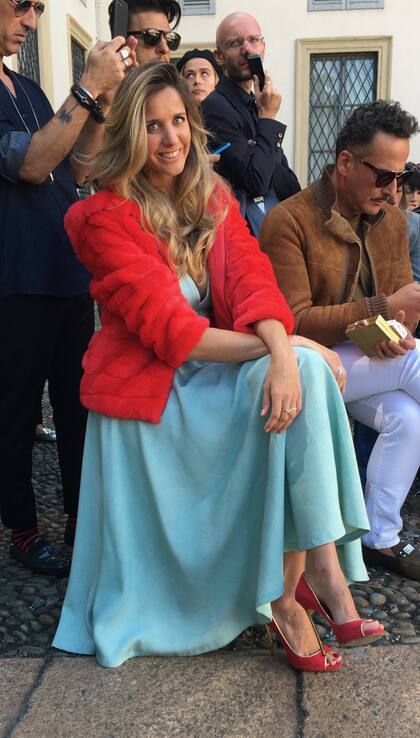 La modelo cordobesa Viviana Battan en el desfile de Beccaria