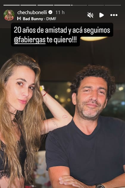 La modelo disfruta con amigos sus días de relajación (Foto: @chechubonelli)