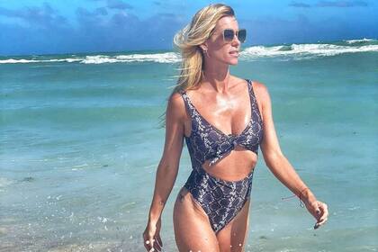 La modelo disfrutó de unos días frente al mar