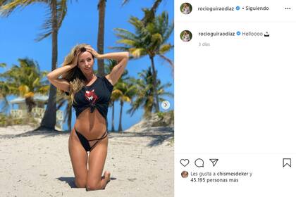 La modelo lució un osado modelo de bikini que hizo dudar a sus seguidores