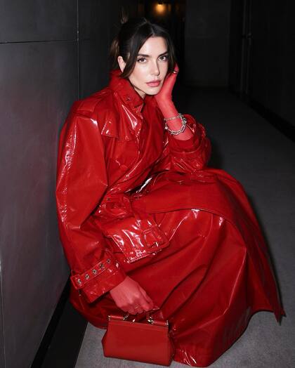 La modelo, Miss Argentina 2014, viajó especialmente desde los Estados Unidos donde vive junto a su pareja, el "príncipe del reggaeton", J. Balvin