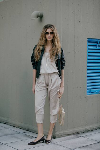 La modelo Púrpura en la Biblioteca Nacional