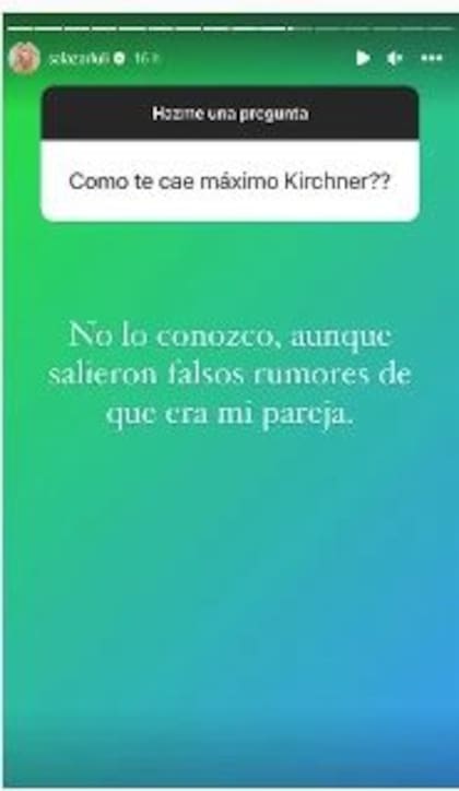 La modelo respondió a los rumores de romance