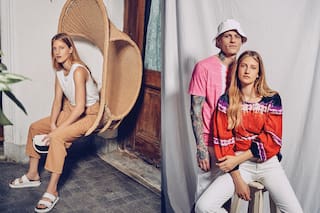 Moda. Familia en denim