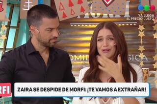La emoción de Zaira Nara: se despidió de Morfi después de tres años