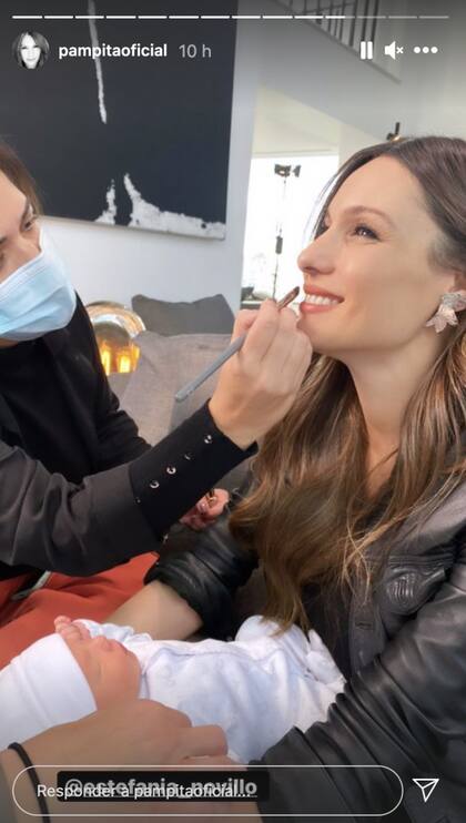La modelo subió el detrás de escena del último capítulo de Siendo Pampita