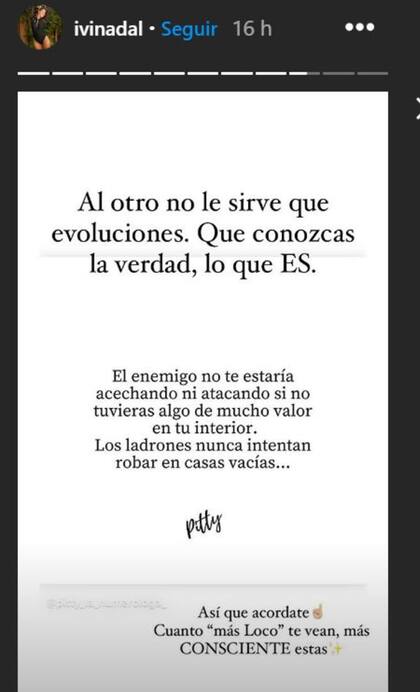 La modelo y conductora televisiva expuso sus pensamientos en respuesta a sus críticos en una de sus historias de Instagram