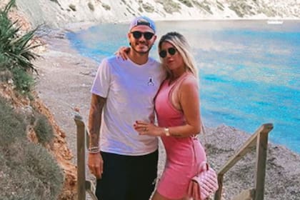 Icardi y Wanda, también de vacaciones. Crédito: Instagram