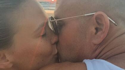 La modelo y su marido