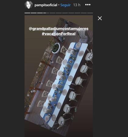 Así se dispuso la mesa donde la familia festejó