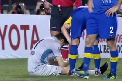 La molestia fue en la rodilla izquierda