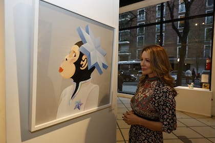 La Mona, de Edgardo Giménez, una de las obras subastadas. "Destaco la generosidad de los artistas de mayor trayectoria al presentarse junto a las nuevas voces del arte contemporáneo", detalló Baskis