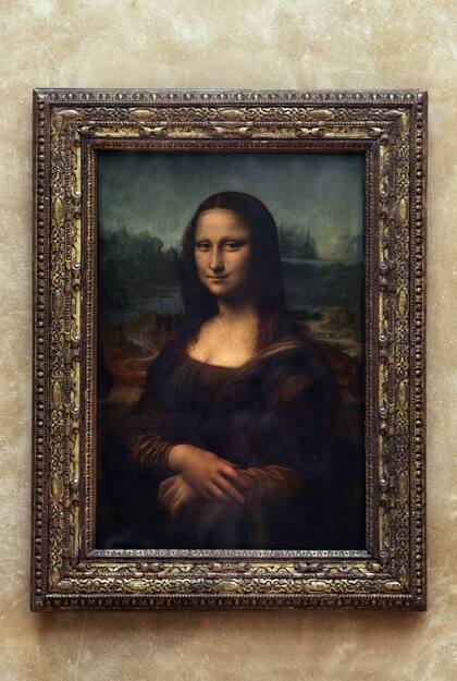 La Mona Lisa o Gioconda, como también se la conoce, de Leonardo Da Vinci, en el Museo del Louvre