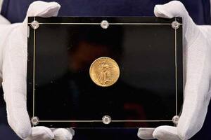 La moneda de 1933 fue subastada este martes por 18,9 millones de dólares