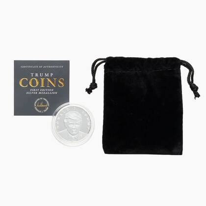 La moneda de Donald Trump viene con un certificado de autenticidad