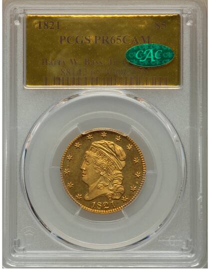 La moneda de gran valor fue calificada como PR65CAM por PCGS debido a su buen estado de conservación