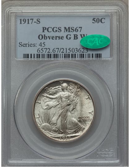 La moneda de gran valor recibió la calificación MS67 debido a su excelente estado de conservación