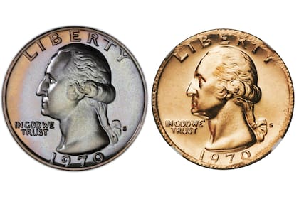 La moneda debía tener una composición 75% de cobre y un 25% de níquel. Sin embargo, debido al error de sobreacuñación resultó en un 90% de oro y un 10% de cobre