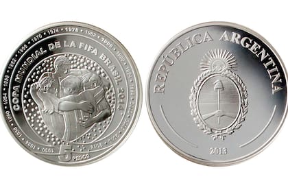 La moneda fue acuñada en plata "proof"