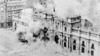 La Moneda fue bombardeada el 11 de septiembre de 1973