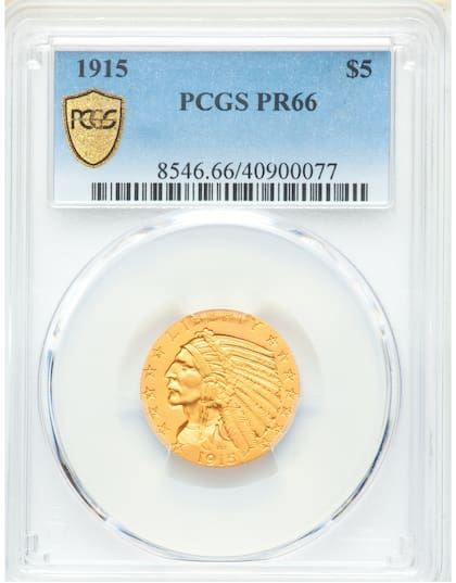 La moneda fue calificada como PR66 debido a su buen estado de conservación