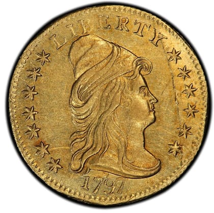 La moneda fue creada con una combinación de oro y cobre