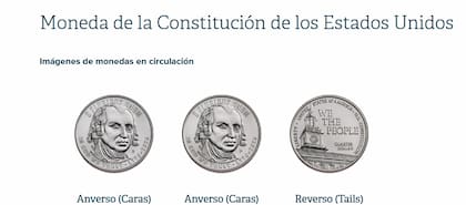 La moneda muestra a James Madison y el Independence Hall de Filadelfia (Casa de la Moneda de Estados Unidos)