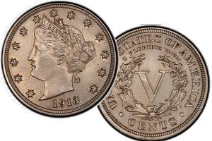 La moneda presenta una imagen de la Libertad con vista hacia la izquierda, con el año de emisión en el centro