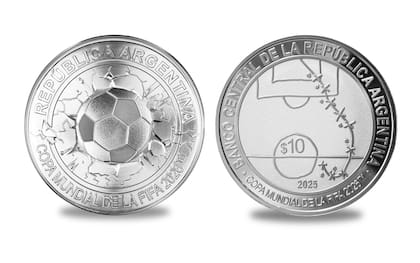 La moneda presentada por el Banco Central en homenaje a Diego Maradona