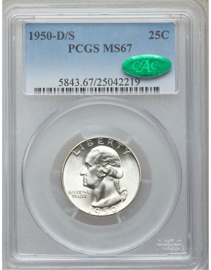 La moneda valiosa fue calificada como MS67 debido a su buen estado de conservación